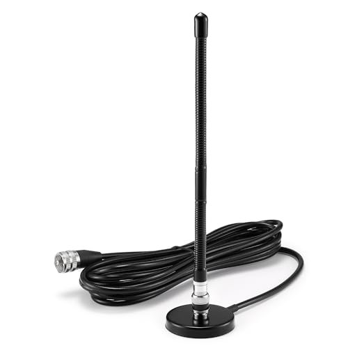 Radioddity CB515 CB Antenna 27MHz, Soft Whip CB Radio...