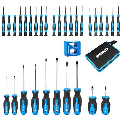 NEIKO 01379A Master Screwdriver Set, 32 Piece Magnetic...