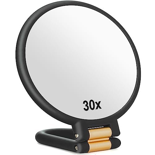 Sifolo 30x Magnifying Mirror, Travel Hand Mirrors with...