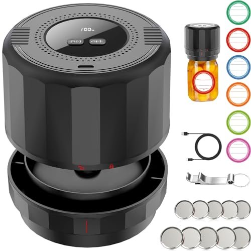 M11 Electric Mason Jar Vacuum Sealer Kit - with Wide...