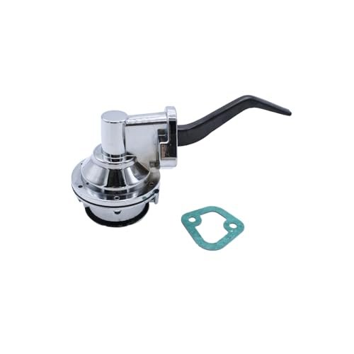 Chrome Mechanical Fuel Pump Compatible With Small Block...