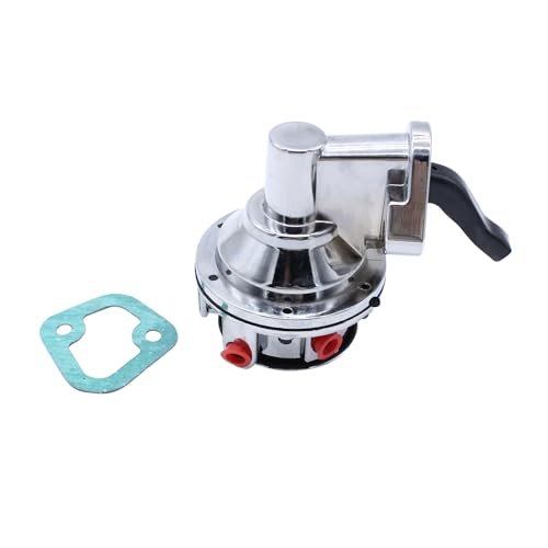 Chrome Mechanical Fuel Pump Compatible With Big Block BB...