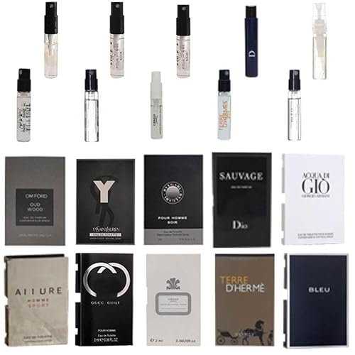 Men's Cologne Sampler Set Discover 10 Popular Designer...
