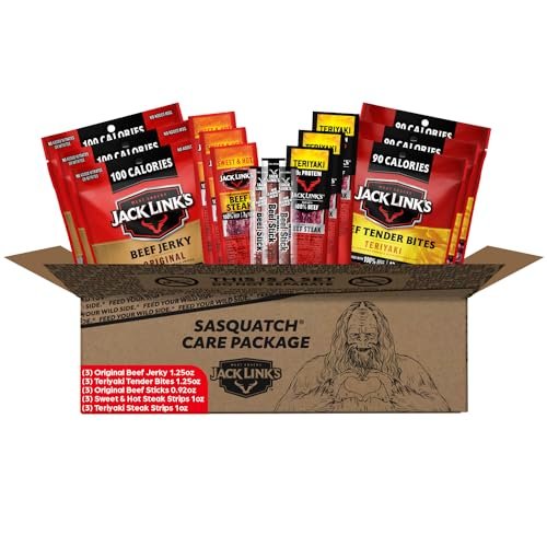 Jack Link's Beef Jerky Gift Basket Variety Pack -...