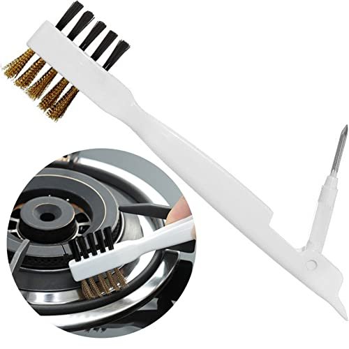 Kitchen Cleaning Scrub Brush - Deep Gas Stove Brass Wire...