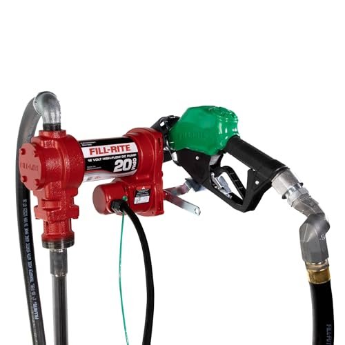 Fill-Rite FR4220HDSQ 12V 20 GPM Fuel Transfer Pump with...