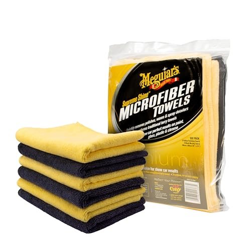 Meguiar's Supreme Shine Microfiber Towels for Cars,...