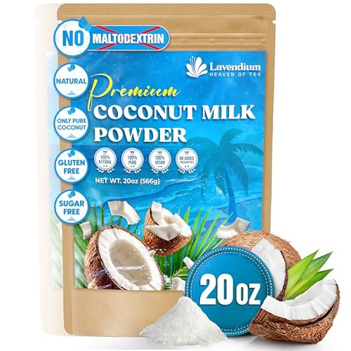 20oz (1.25 lbs) Organic Coconut Milk Powder, 100% Natural...