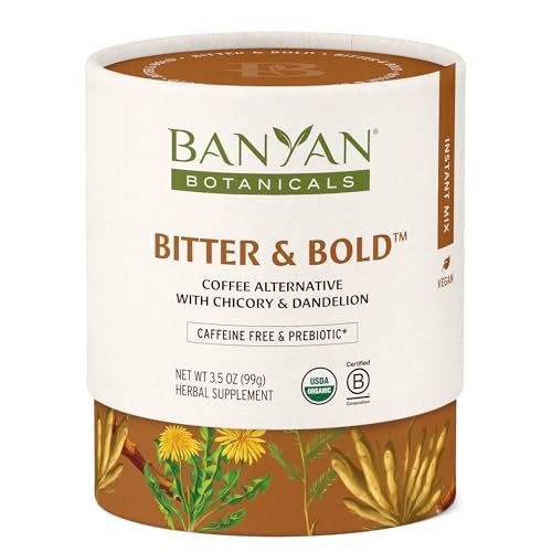 Banyan Botanicals Bitter & Bold – Organic Caffeine-Free...