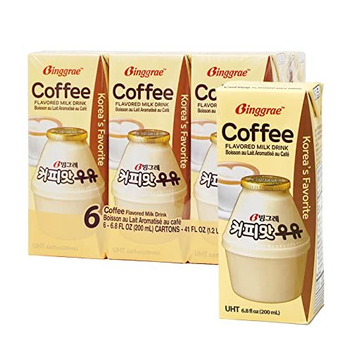 Binggrae Coffee Flavored Milk Drink – Sweet and Creamy...