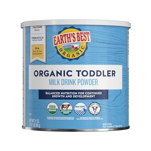 Earth's Best Organic Toddler Milk Drink Powder for Toddlers...