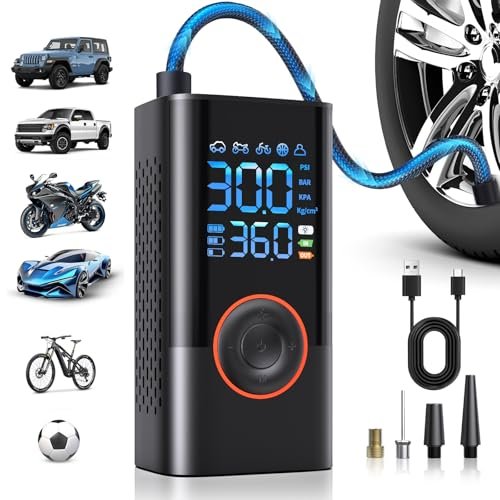 Tire Inflator Portable Air Compressor Portable Cordless...