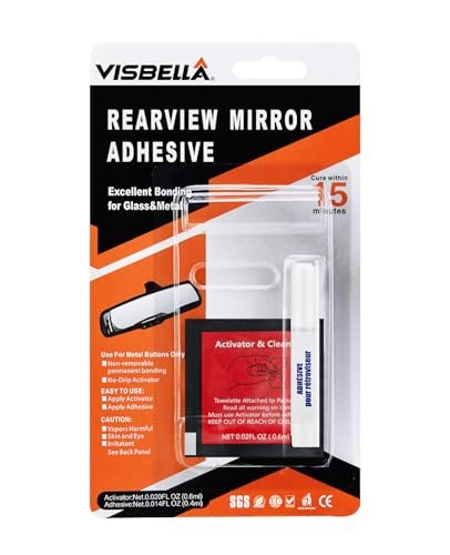 Visbella Rearview Mirror Adhesive Repair Kit Rear View...