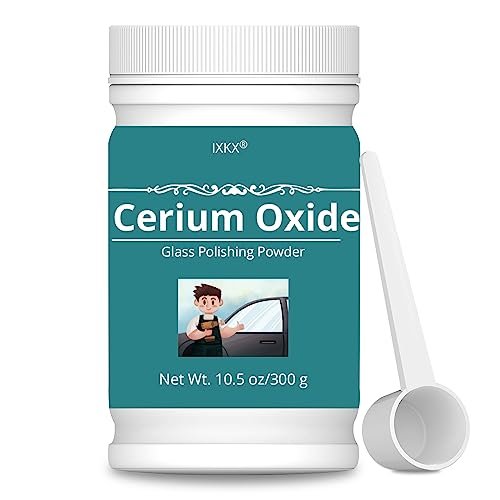 10.5oz Cerium Oxide Glass Scratch Remover, Professional...