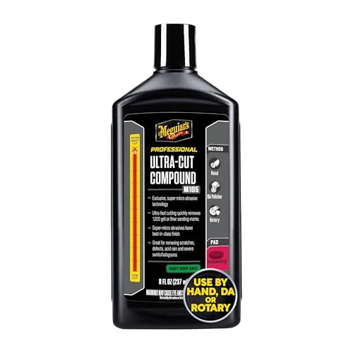 Meguiar's Mirror Glaze M105 Ultra-Cut Compound, Car Rubbing...