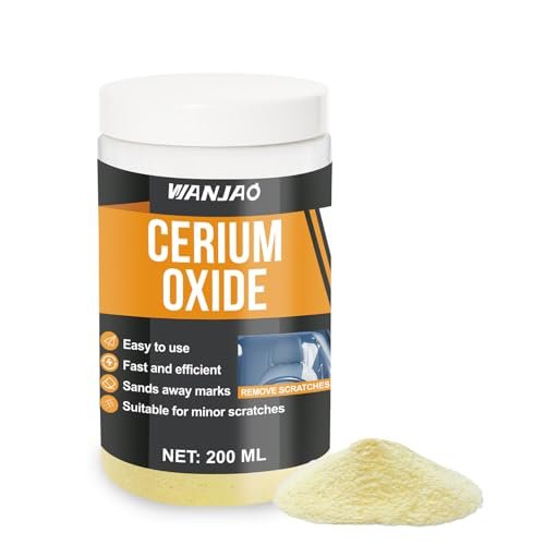 WANJAO Glass Scratch Remover, Cerium Oxide for Scuff Marks...