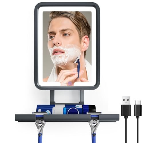 Heimekite Shower Mirror Fogless for Shaving, Anti Fog...