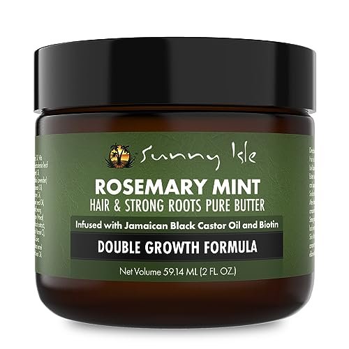 Sunny Isle Rosemary Mint Hair and Strong Roots Butter 2oz...