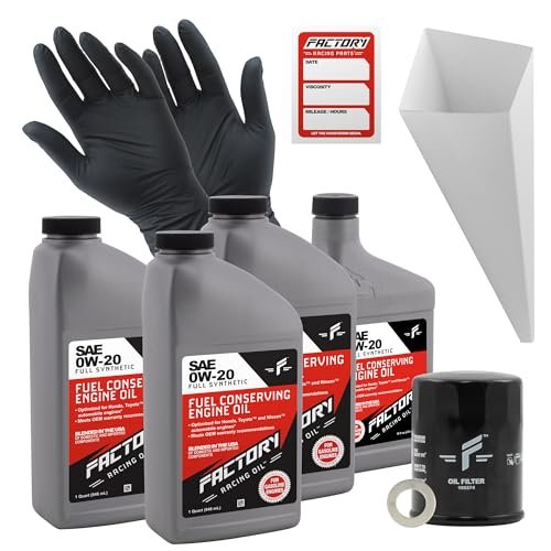 Factory Racing Parts Oil Change Kit Compatible With Honda...