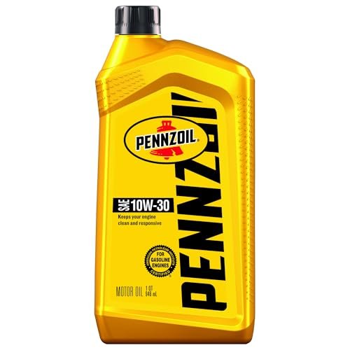 Pennzoil Motor Oil 10W-30 Motor Oil, 1 Quart
