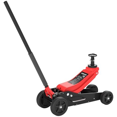 HOMCOM 3 Ton Big Wheel Off-Road Jack (6600 lbs),...