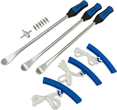 NEIKO 20601A 14.5” Steel Tire Spoons Tool Set, Tire Tools...