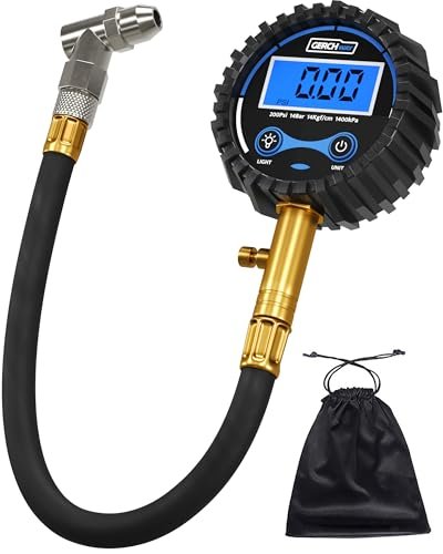 Digital Tire Pressure Gauge 200 PSI - Accurate Air...