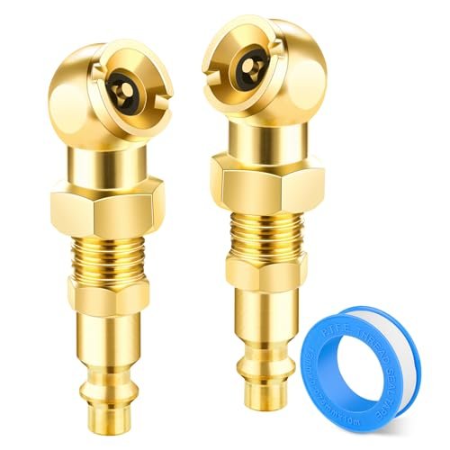 BMKYUET 2 Pack Leak-Proof Ball Foot Air Chuck - 1/4