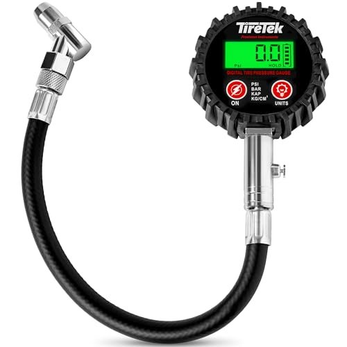 Digital Tire Pressure Gauge (200 PSI) - Heavy Duty Tire...