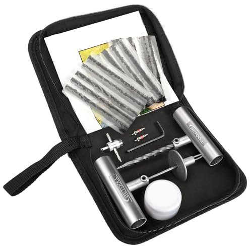 Tire Repair Kit, 24 Pcs Professional Heavy Duty Universal...