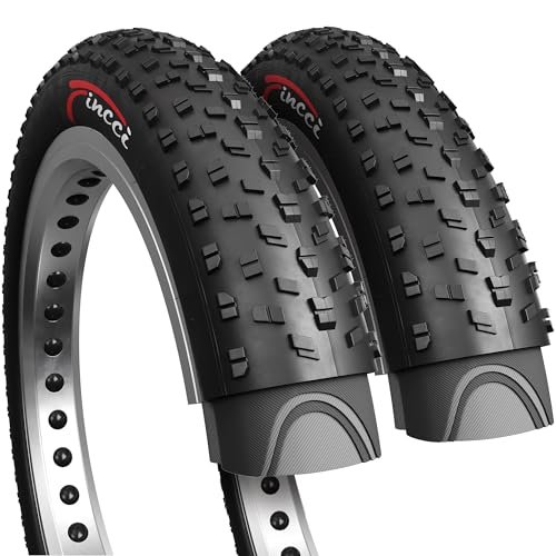 Fincci Pair 26x4.0 Fat Bike Tires - Big 26 inch...