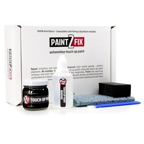 9001M Vivid Black Touch Up Paint Kit for Harley-Davidson...