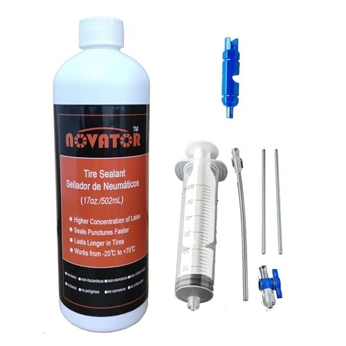 NOVATOR High Performance Bike Tire Sealant for Tubeless,...