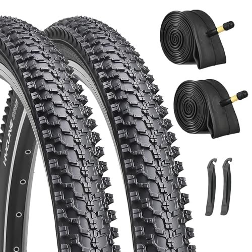 26-inch Mountain Bike Tires Set: Hycline 2-Pack 26x1.95...