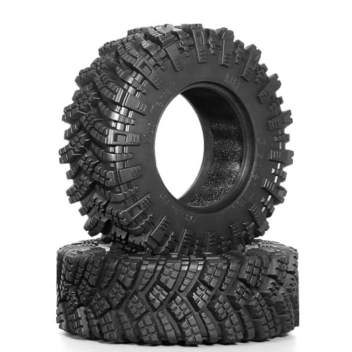 MIXVZARF Rc Car Tyre Tire Wheels for Axial for SCX10...