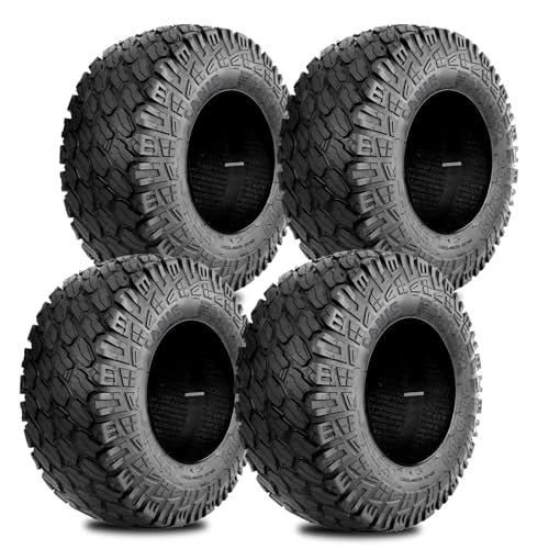 Set 4 Wolf Pack 18X8.50-8 Golf Cart Tires Non-Directional...