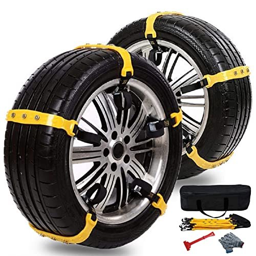 Snow Chains for SUV Car Anti Slip Adjustable Universal...