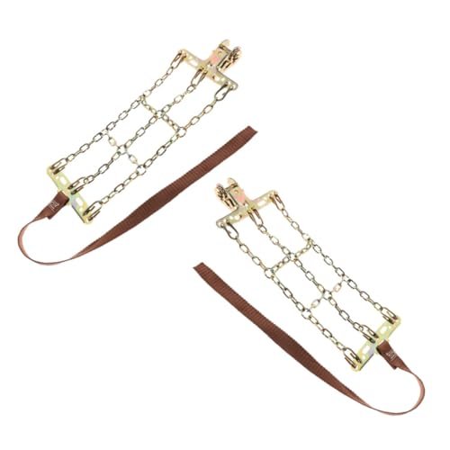 VINTORKY 2pcs Skid Tire Chains for Cars Winter Snow...
