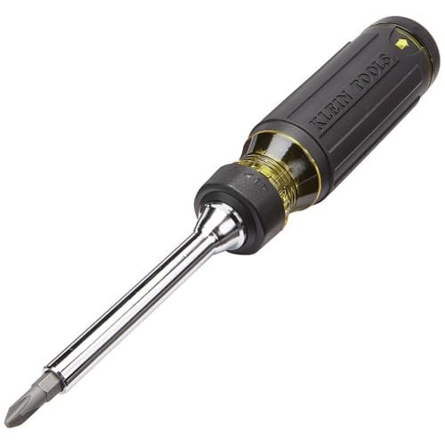 Klein Tools 32305 Multi-bit Ratcheting Screwdriver, 15-in-1...
