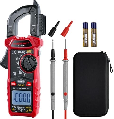 DigitPro Digital Clamp Meter Multimeter with D-Shaped Jaw,...