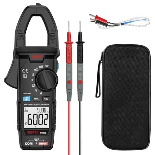 MESTEK Digital Clamp Meter Multimeter TRMS 6000 Counts...