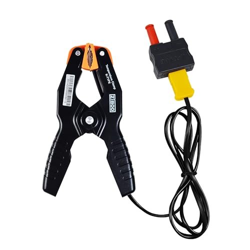 ZIBOO 69140 K-Type Thermometer, Pipe Temperature Clamp for...