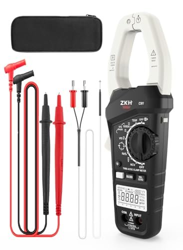 ZKH Inrush Digital Clamp Meter Multimeter, 1000A Amp Clamp...