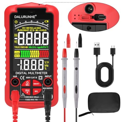 Smart Auto Digital Multimeter,Measurement,USB Rechargeable...