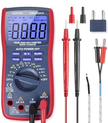 AstroAI Digital Multimeter and Analyzer TRMS 6000 Counts...