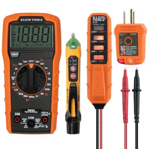 Klein Tools MM320KIT Digital Multimeter Electrical Test...
