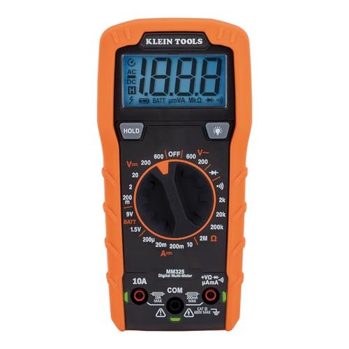 Klein Tools MM325 Multimeter, Digital Manual-Ranging 600V...