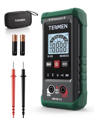 TM-510 Digital Multimeter, 4000 Counts, Smart Measurement,...