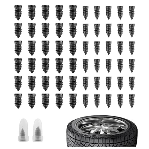 60PCS Tire Repair Rubber Nail,Vacuum Tire Repair Screws for...