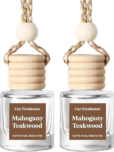 Car Air Freshener Hanging 2 Pack,Mahogany Teakwood...